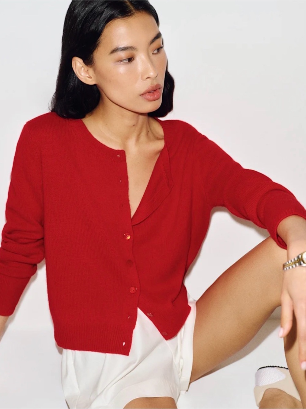 Reformation Clara Cashmere Cardigan - Picture 2 of 9
